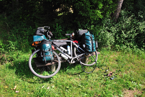 0518174 Plattfuss bei 50 kmh über Pottenstein und ca.70 Kilo Gewicht