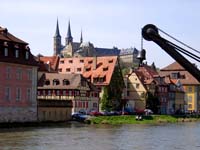 00643 Bamberg Blick vom Kranen zum Michelsberg